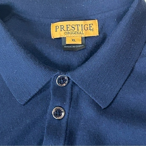 VTG Prestige Original SW-390 Men’s Pullover Sweater Wool Viscose Blend XL Blue - Picture 4 of 10